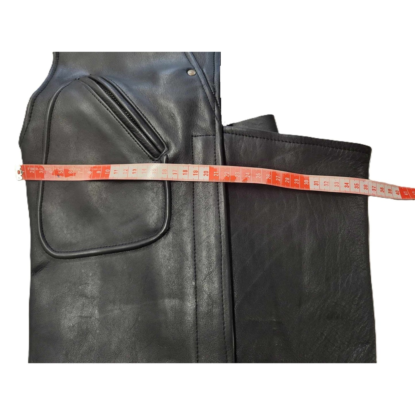 Unisex Pig Skin Motorcycle Biker Chaps