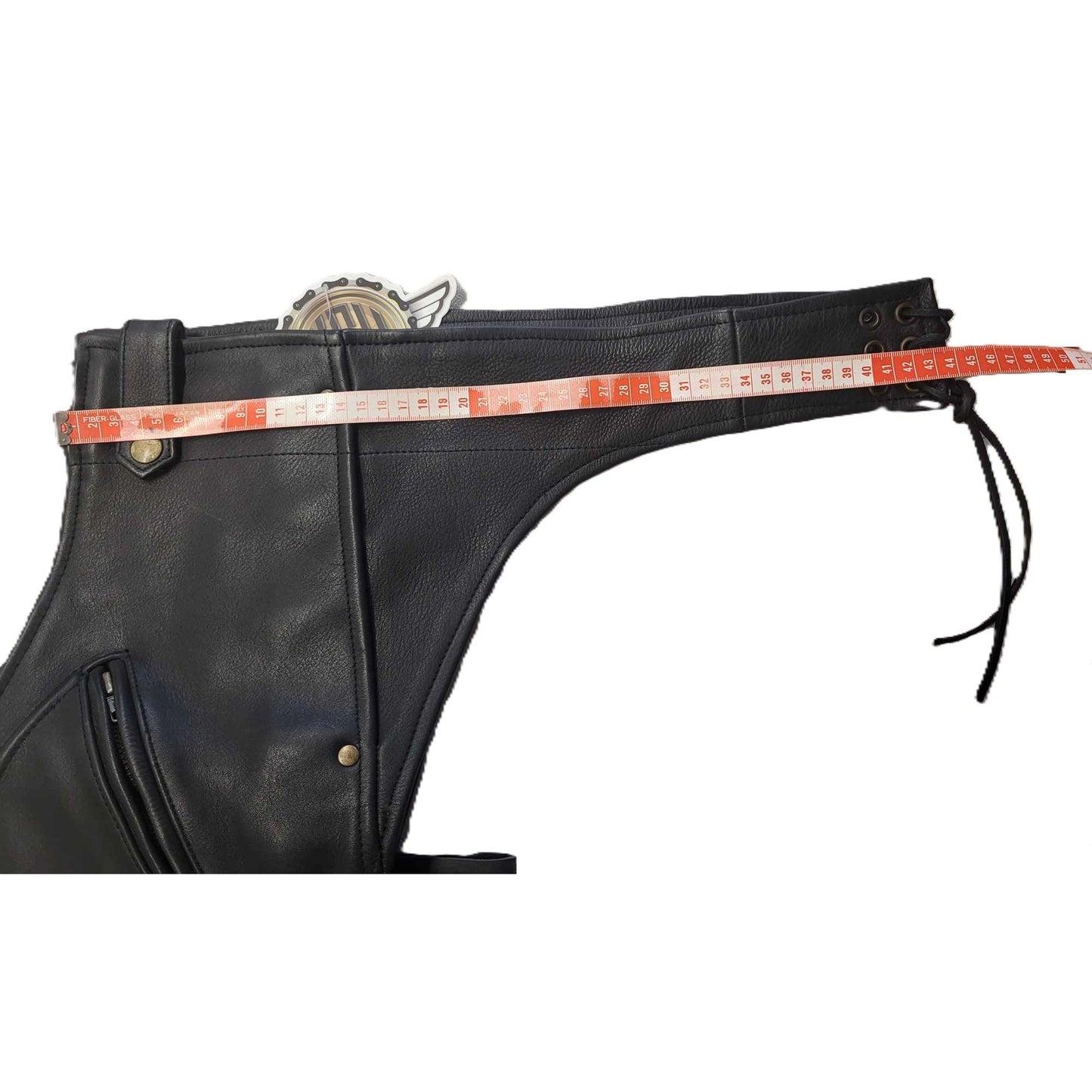 Unisex Pig Skin Motorcycle Biker Chaps