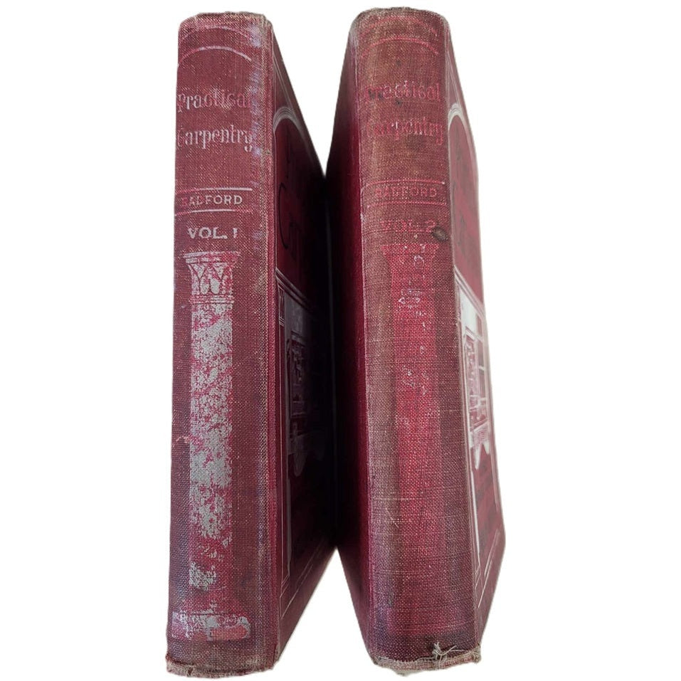 Vintage 1907 Practical Carpentry by William A. Radford American Publishing Co. 2Vol Set