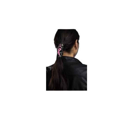 Hair Glove 4" Neoprene Hair Glove Wrap -Pink Ribbon Butterfly w/Gems