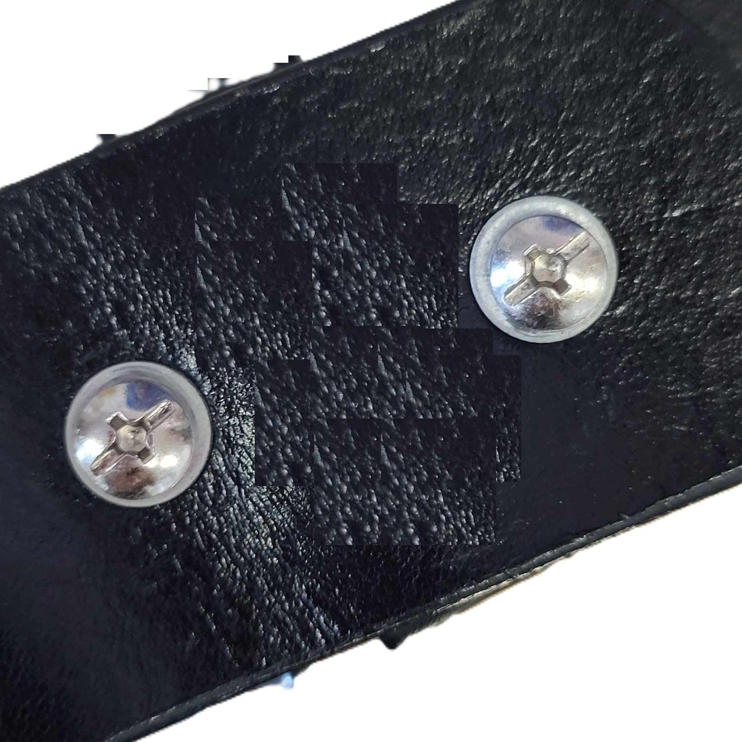 leather belt access screws