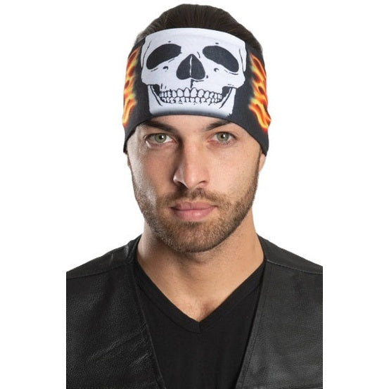 Hair Glove Burning Skull Ez Bandz Headband Unisex