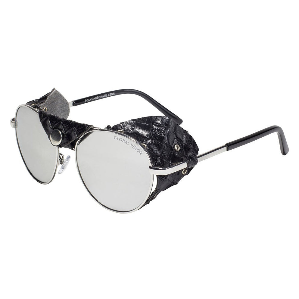 Global Vision Aviator 5-Smoke Shatterproof Lenses Motorcycle Glasses