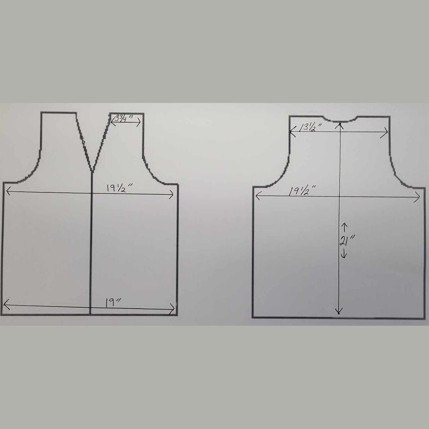 Biker's Club Ladies Plain Motorcycle Vest size chart XL