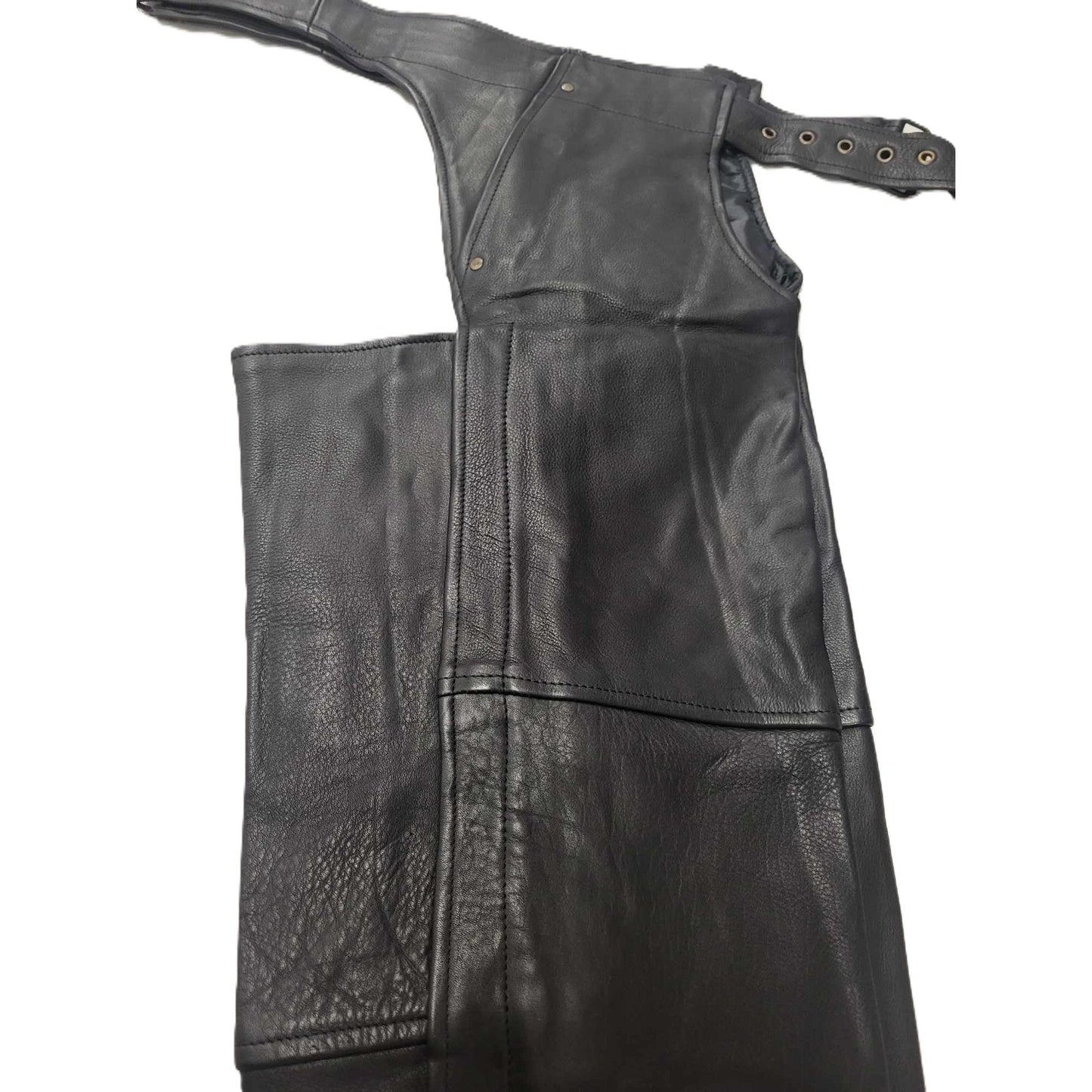 Biker's Club Unisex Leather Motorcycle Biker Chaps XL-pic3