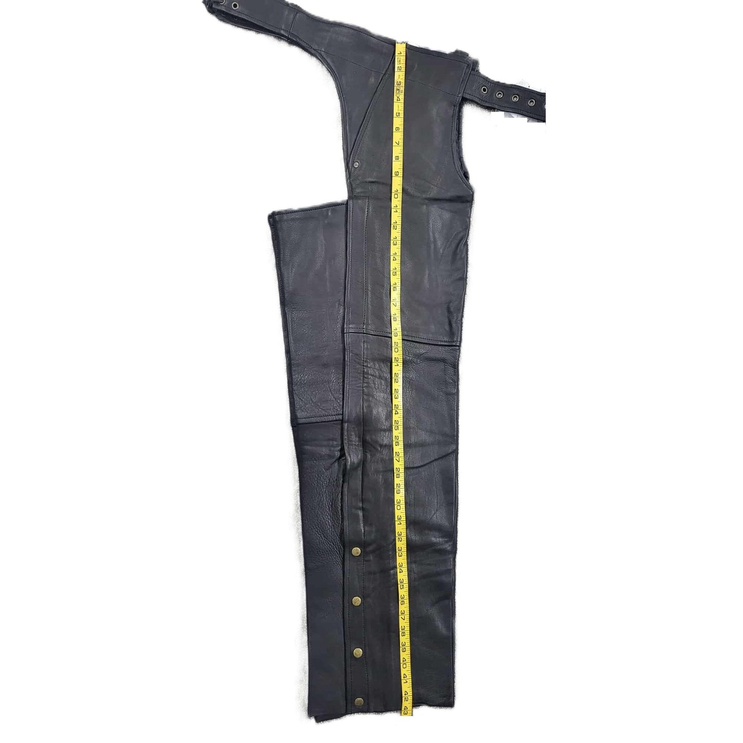 Biker's Club Unisex Leather Motorcycle Biker Chaps XL-pic5
