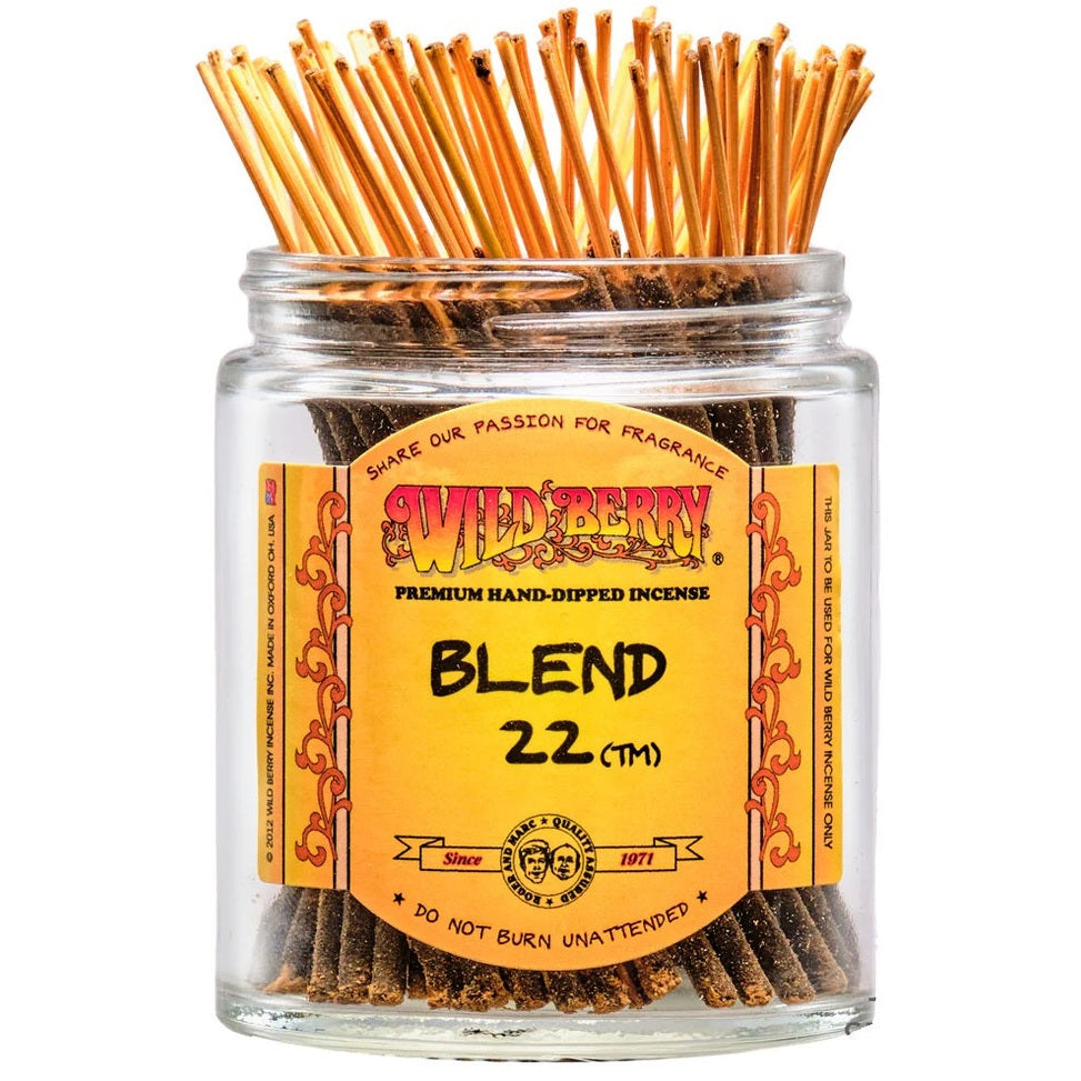 Blend 22 Wild Berry "Shortie" incense 4" sticks