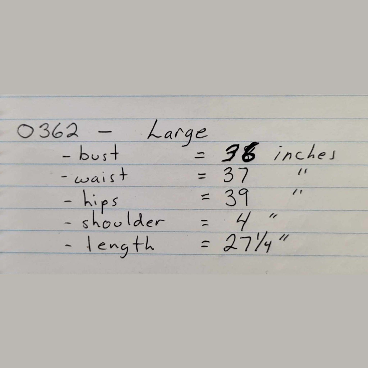 Della Crew Company Bobby Wrench Muscle Tank-size chart L