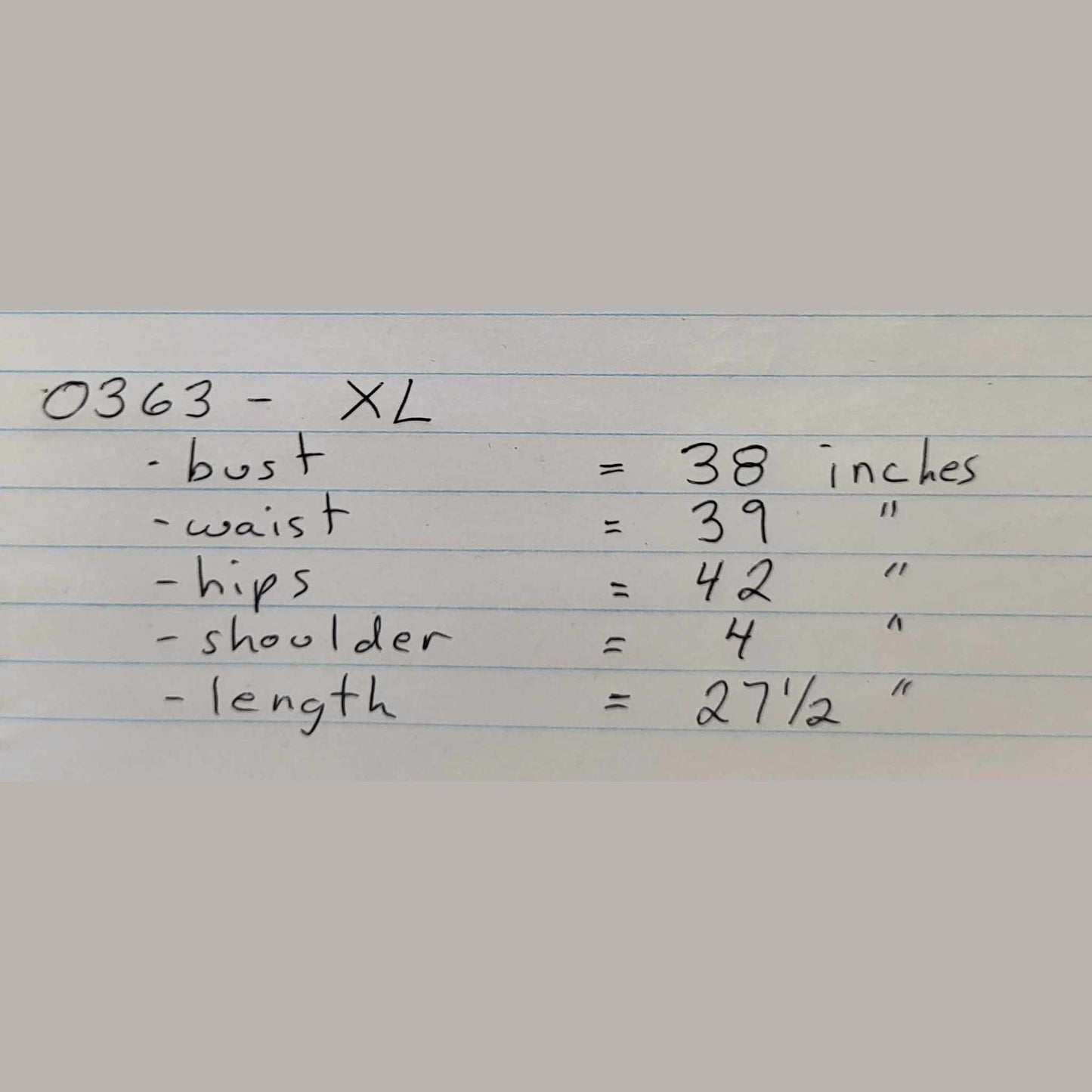 Della Crew Company Bobby Wrench Muscle Tank-size chart XL