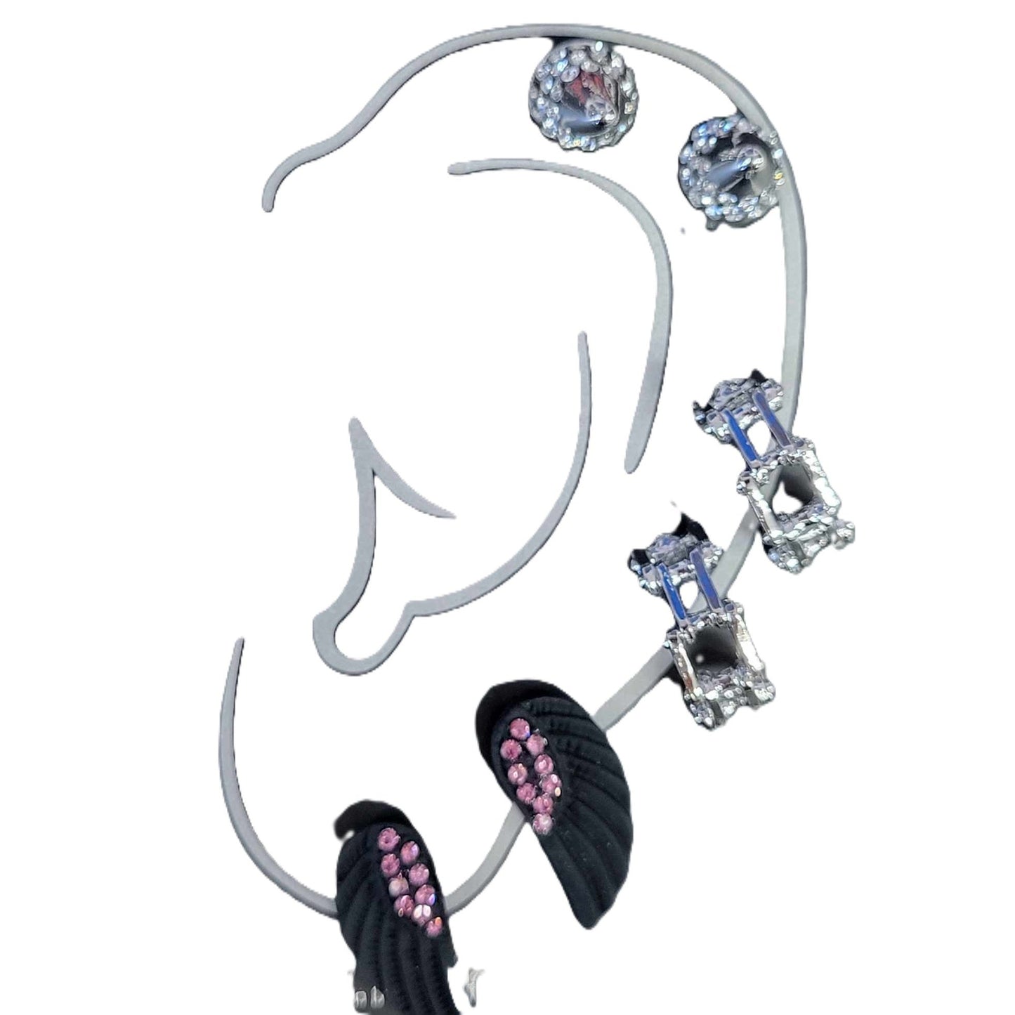 Hair Glove Stud Earring Sets