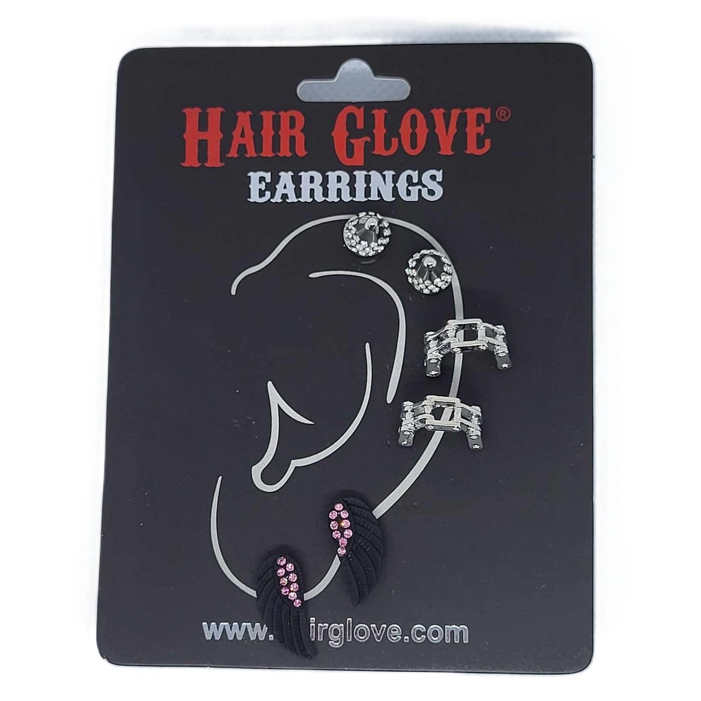 Hair Glove Stud Earring Sets
