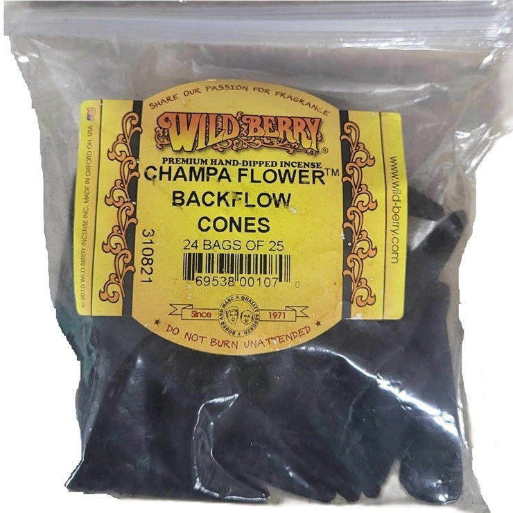 Champa Flower Wild Berry Incense Backflow Cones