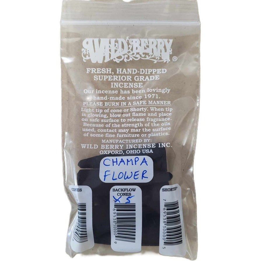 Champa Flower Wild Berry Incense Backflow Cones