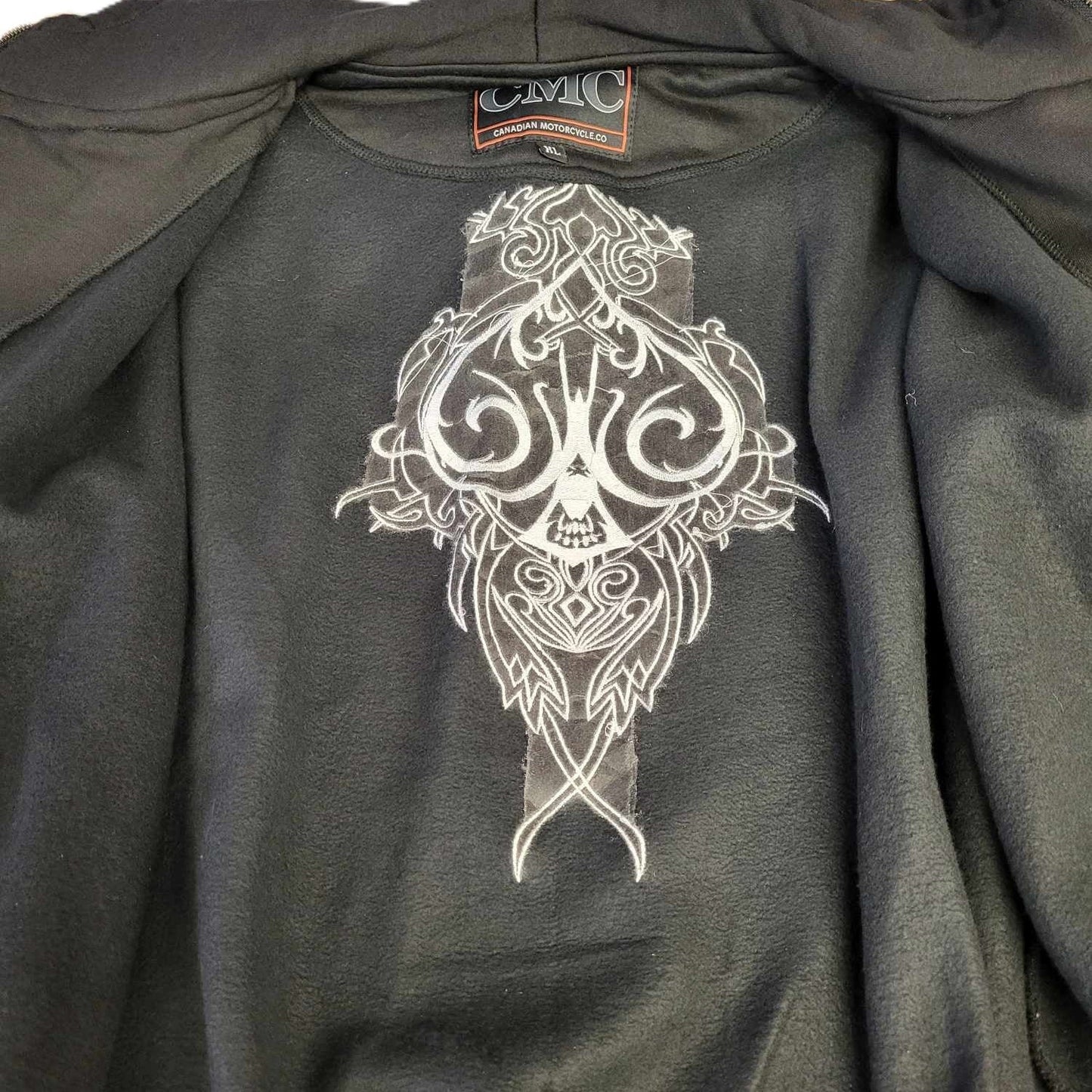 inside view of CMC hoodie