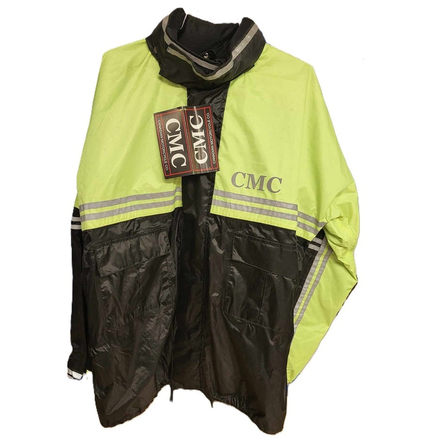 Canadian Motorcycle Company Men's Hi-Vis Motorcycle Rain Gear Small