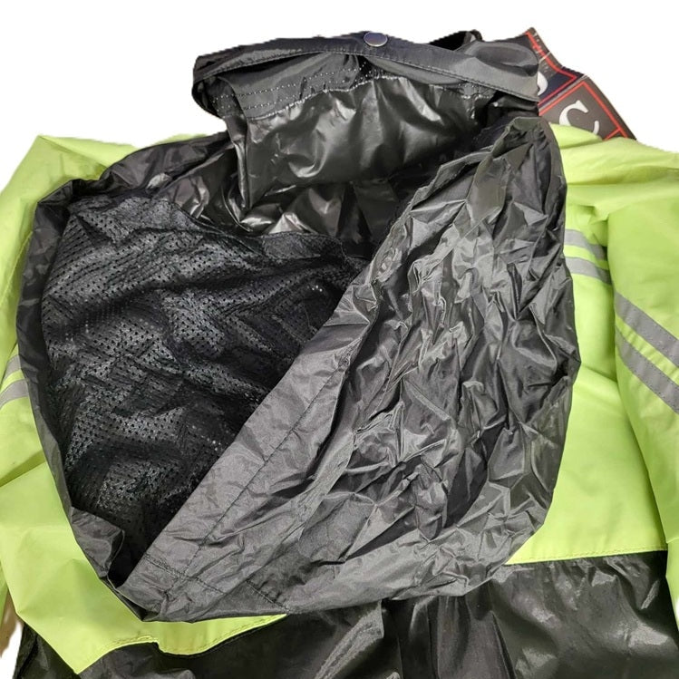 Canadian Motorcycle Company Men's Hi-Vis Motorcycle Rain Gear Small