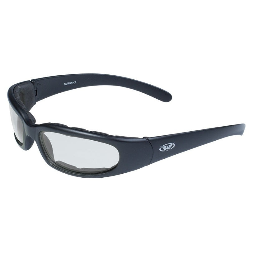 Global Vision Chicago Clear Motorcycle Glasses-side left2