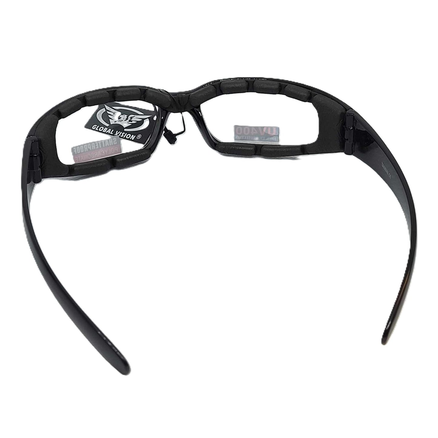 Global Vision Chicago Clear Motorcycle Glasses-back