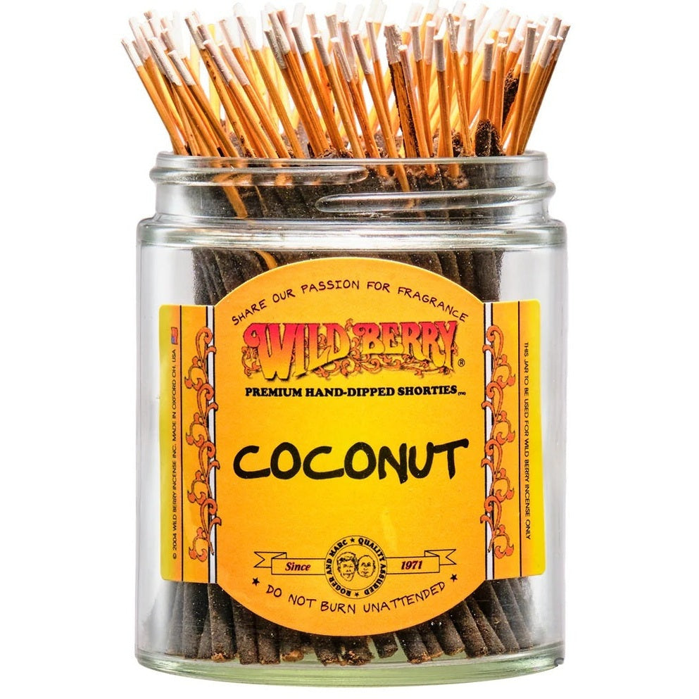 Coconut scent Wild Berry "Shortie" incense 4" sticks