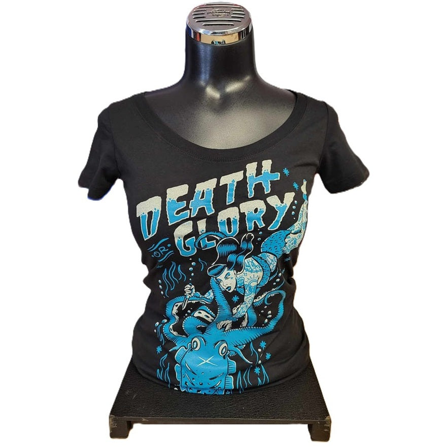 front view of DGA ladies tshirt