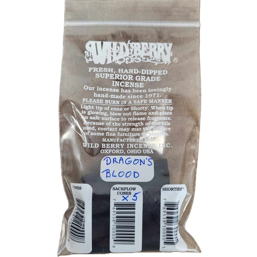 Dragon's Blood Wild Berry Incense Backflow Cones