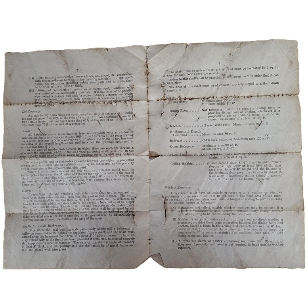 Dominion Housing Act - 1935 An Act to assist the Construction of Houses-Great Depression Canada