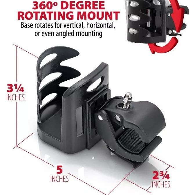 Iron Horse by Maxam Quick Release Drink Holder Mount