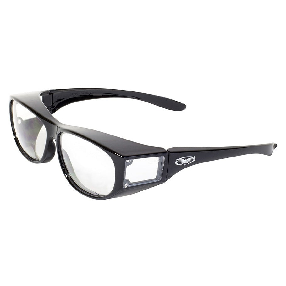 Global Vision Escort Safety Lens Over the Glasses Motorcycle Glasses-Clear