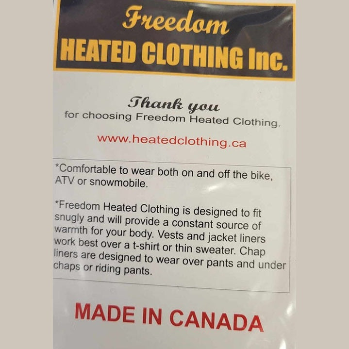 FREEDOM Heated Clothing Men's or Ladies Heated Vest size 46