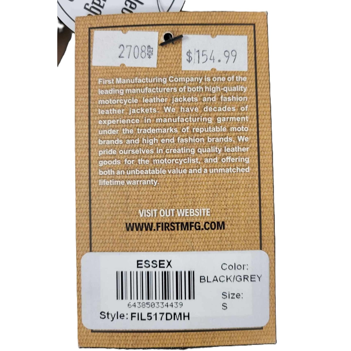 Essex Denim Original Price Tag