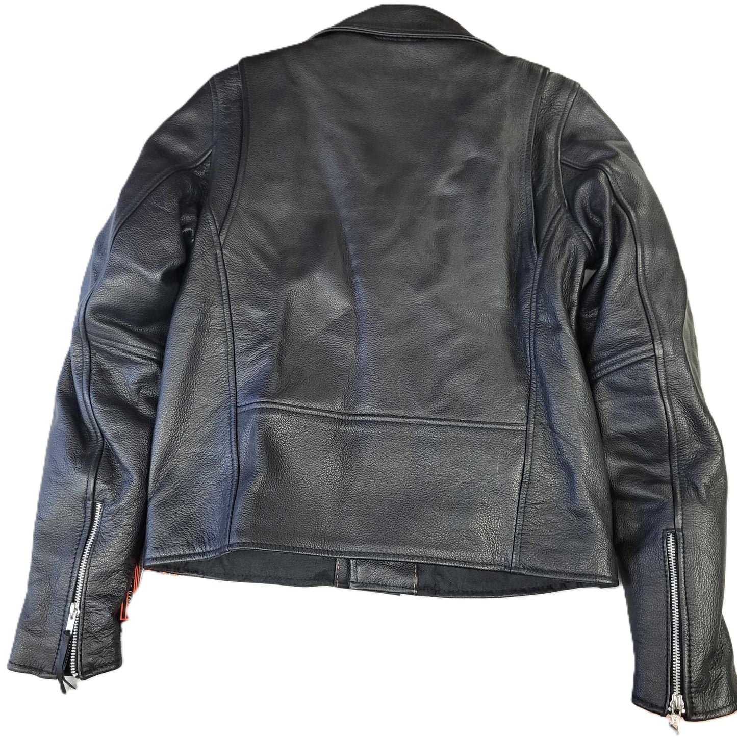 FMC ladies Rock Star Classic Leather Jacket-back