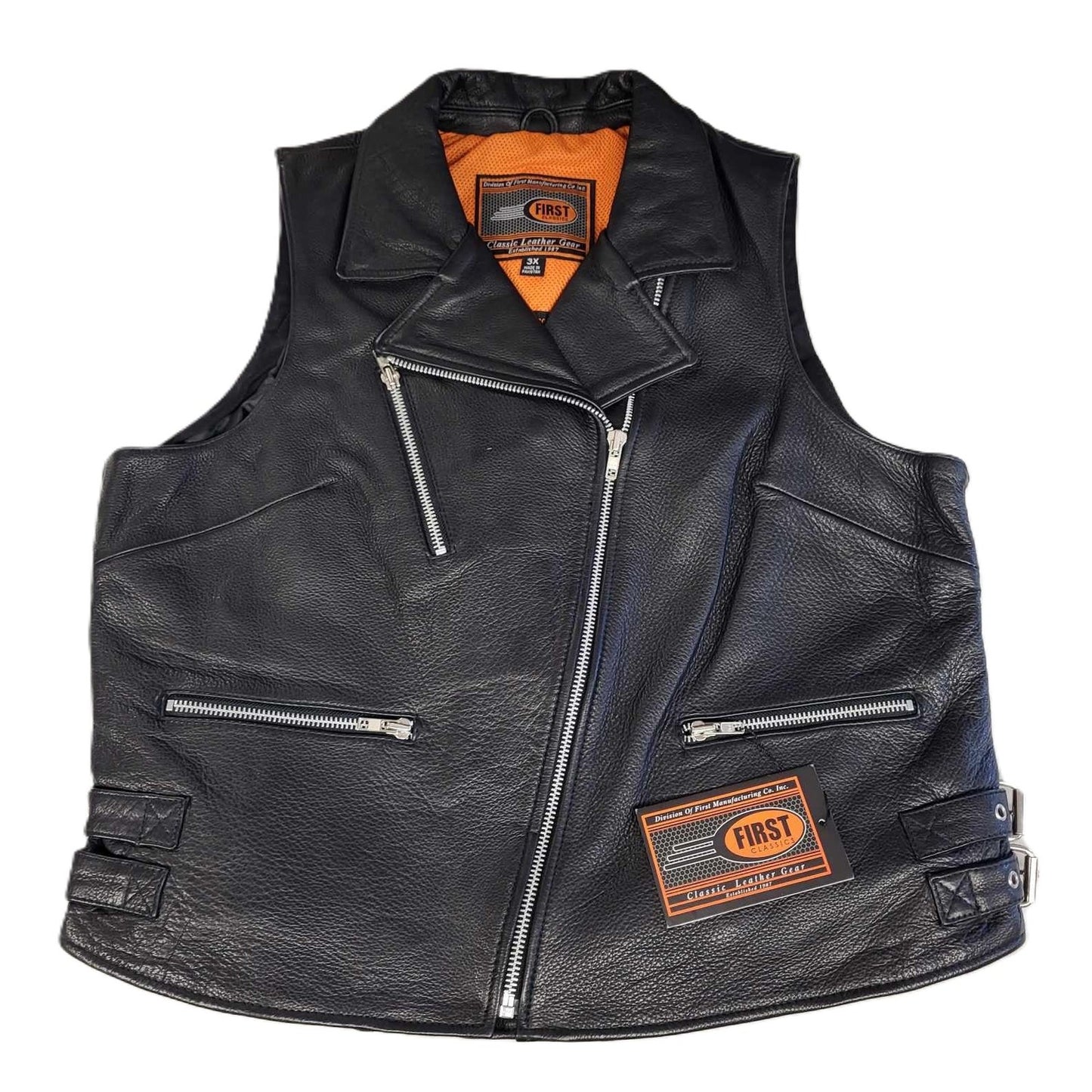 FMC Ladies Sexy Goddess Leather Vest-front2