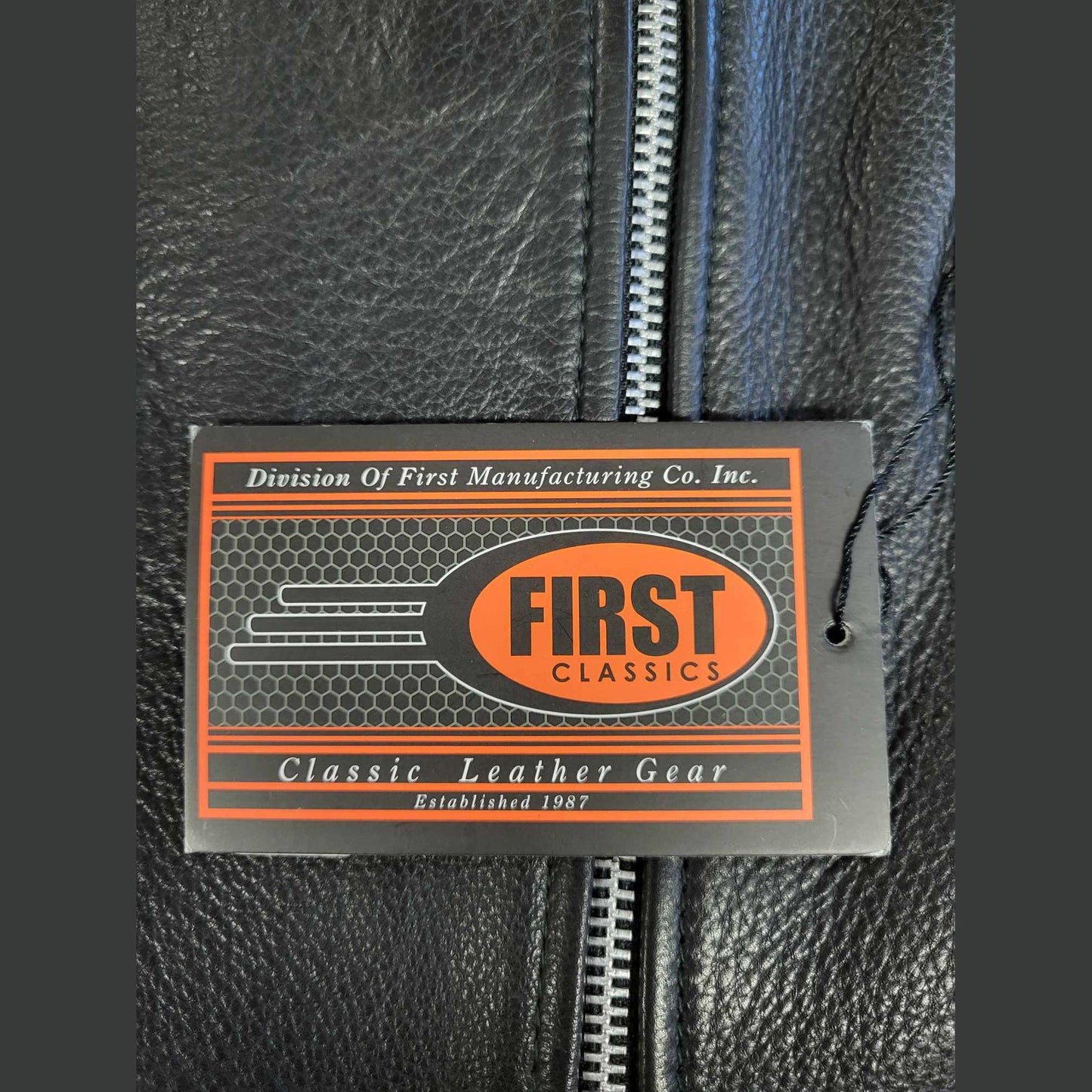 FMC Ladies Sexy Goddess Leather Vest-Classic Leather Gear tag