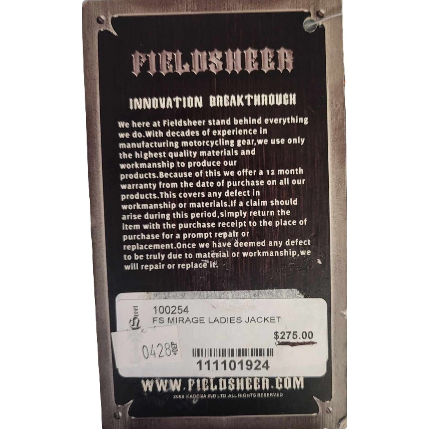 Fieldsheer tag