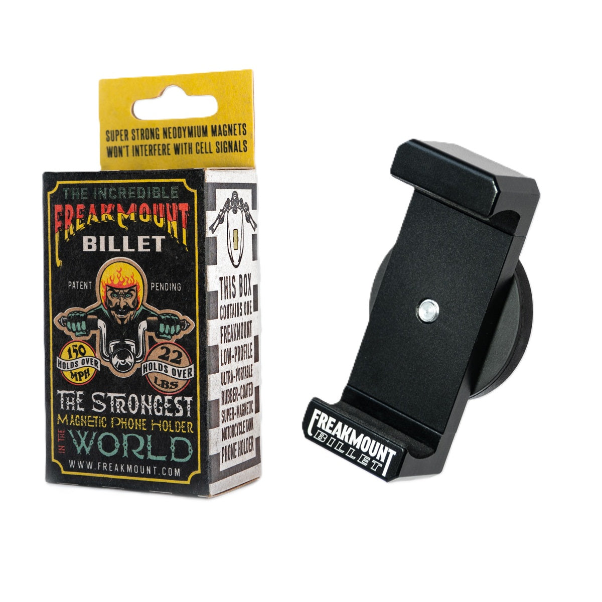 The Incredible Freak Mount Billet Magnetic Phone Mount for Motorcycle ATV Quad