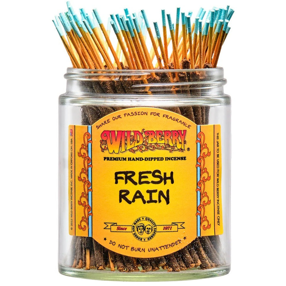 Fresh Rain scent Wild Berry "Shortie" incense 4" sticks