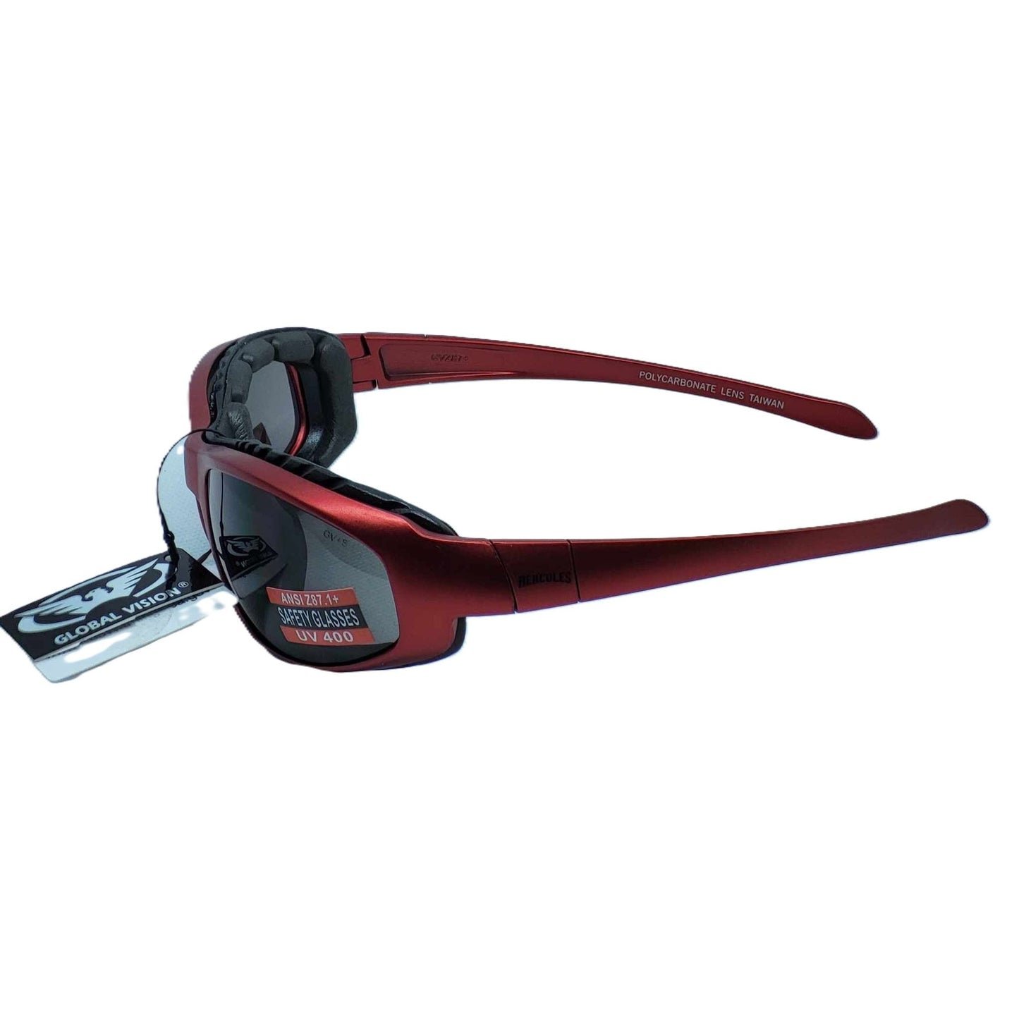Global Vision Hercules® 2 Plus Red Metallic Frame-side left