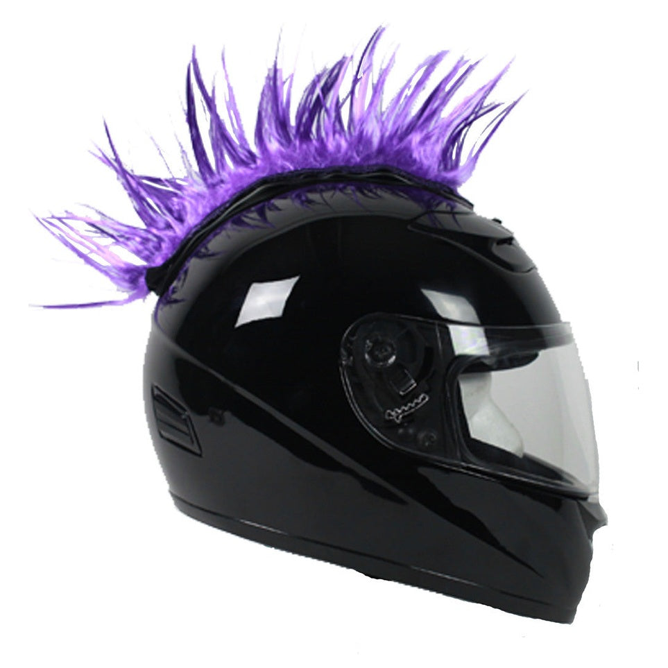 Helmets Inc Motorcycle Quad ATV Car BMX Helmet Mohawk-Purple