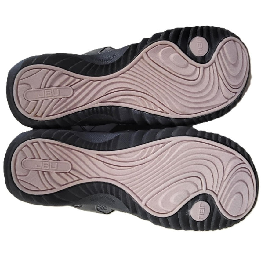 Women's Jambu Regional Water Ready 8-1/2 Wide Charcoal/Petal Flat Sandle