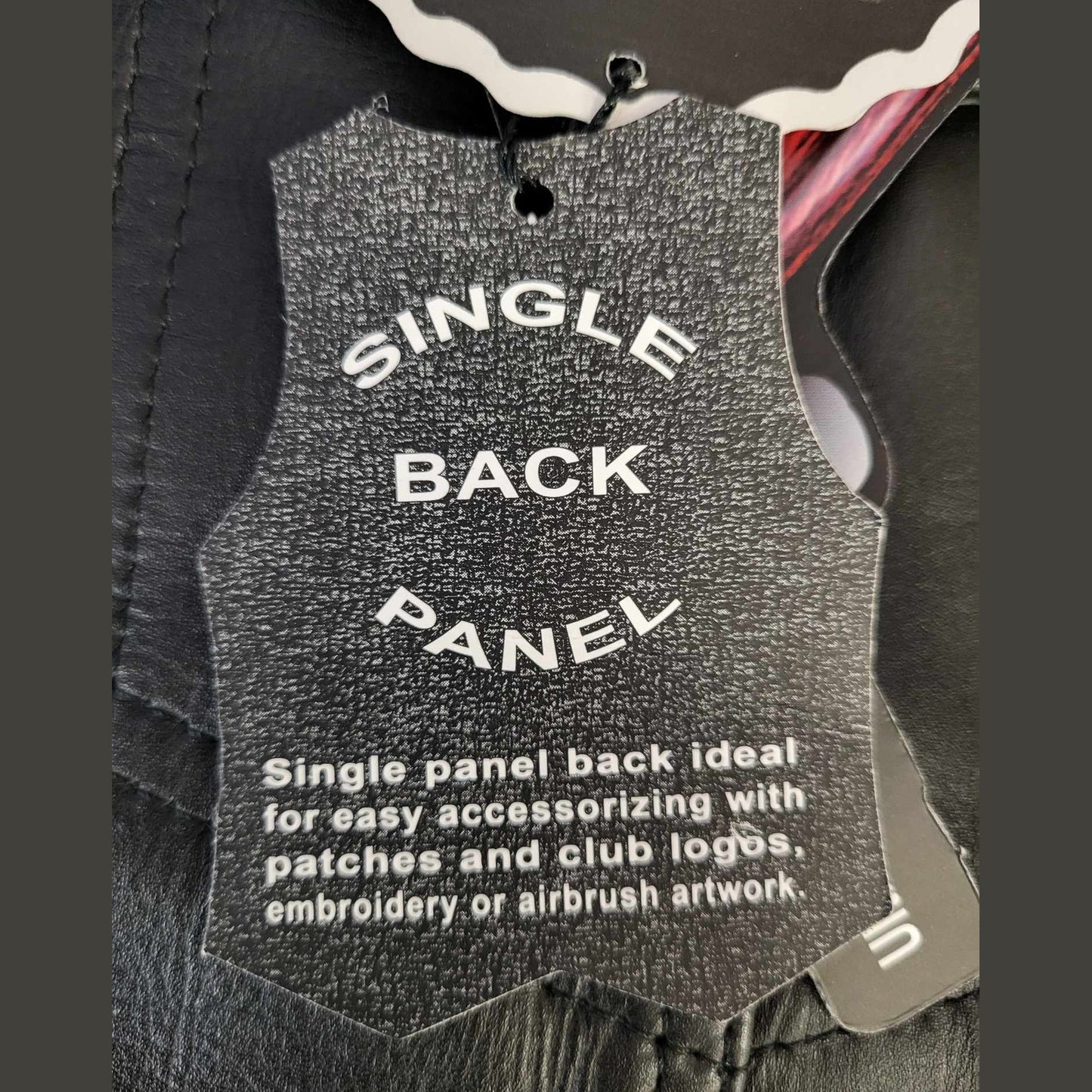 single back panel tag