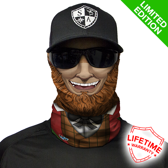 man wearing SA Lucky the Leprechaun necktube