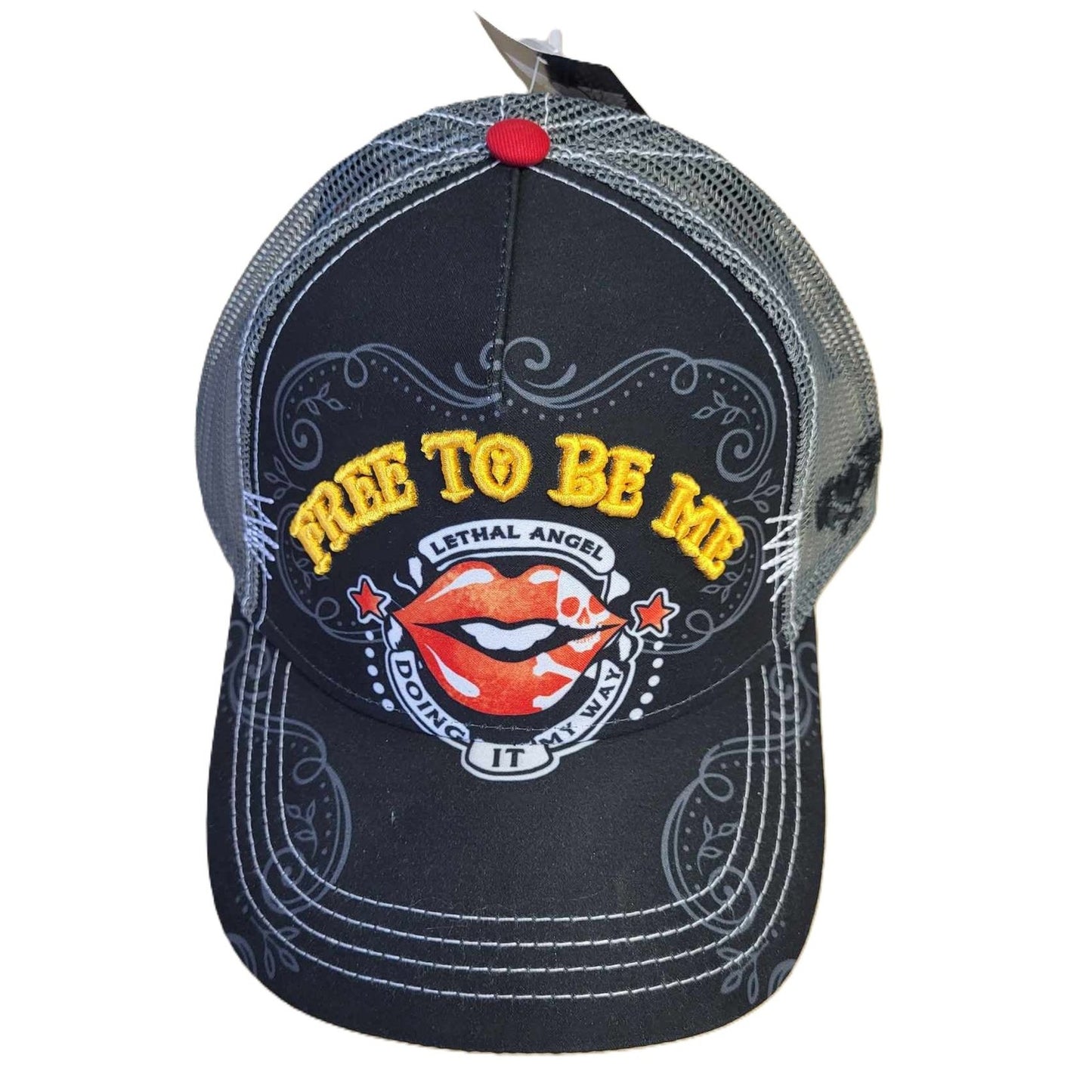 Lethal Angel Free to be Me Baseball Style Cap-Front