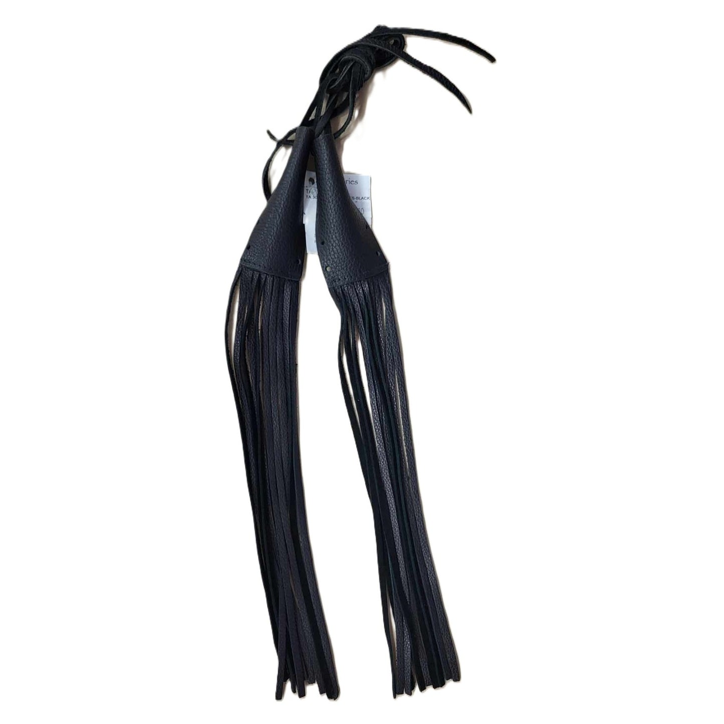 Talisman Genuine Leather Motorcycle Lever Tassels-Black