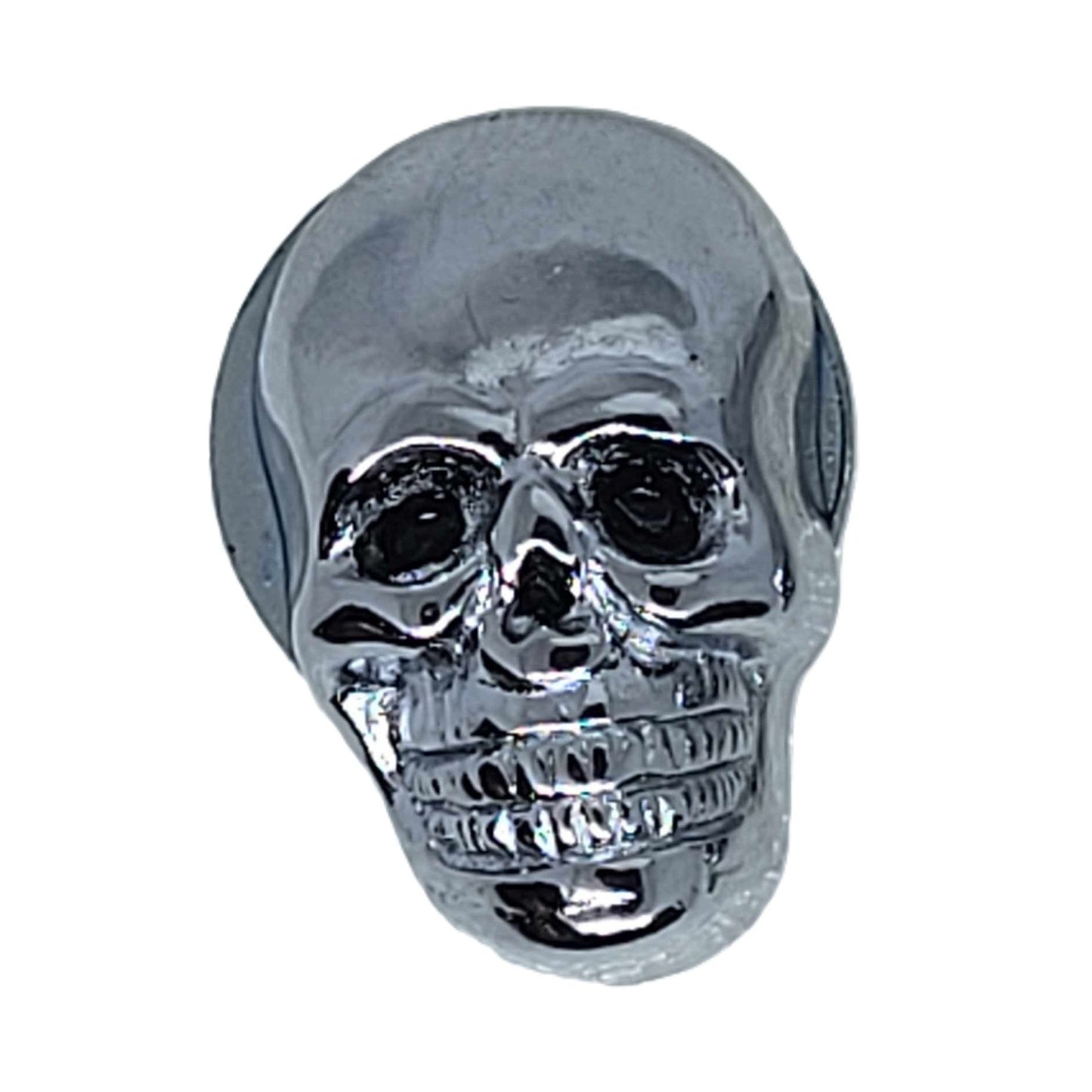 License Plate Fasteners - Chrome Skulls