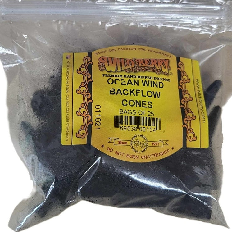 Ocean Wind Wild Berry Incense Backflow Cones