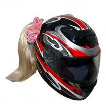 Helmets Inc Motorcycle Quad ATV Car BMX Helmet Pigtails-Blonde-rightside view
