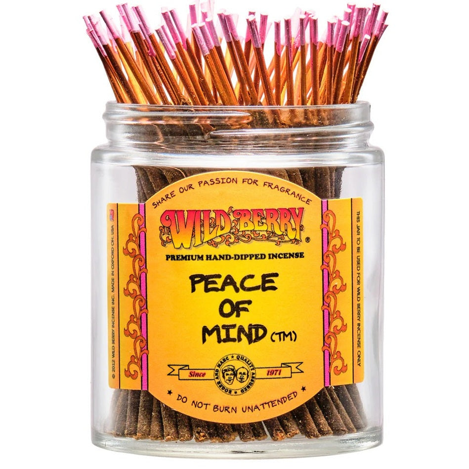 Peace of Mind scent Wild Berry "Shortie" incense 4" sticks