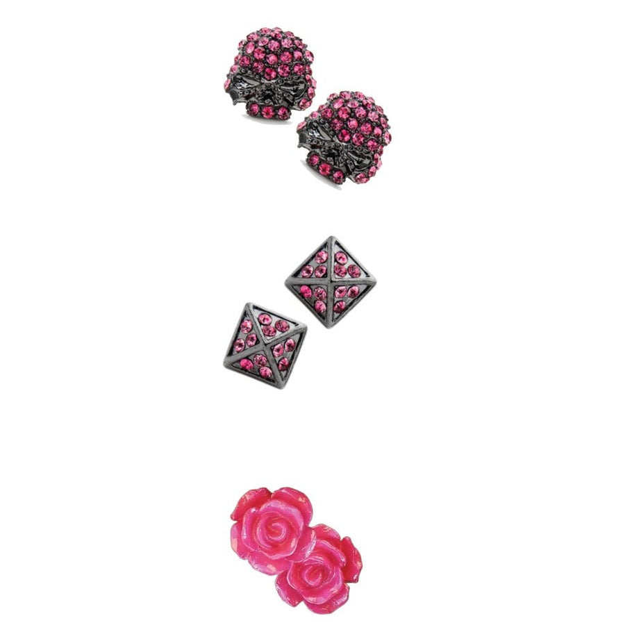 Hair Glove Stud Earring Sets
