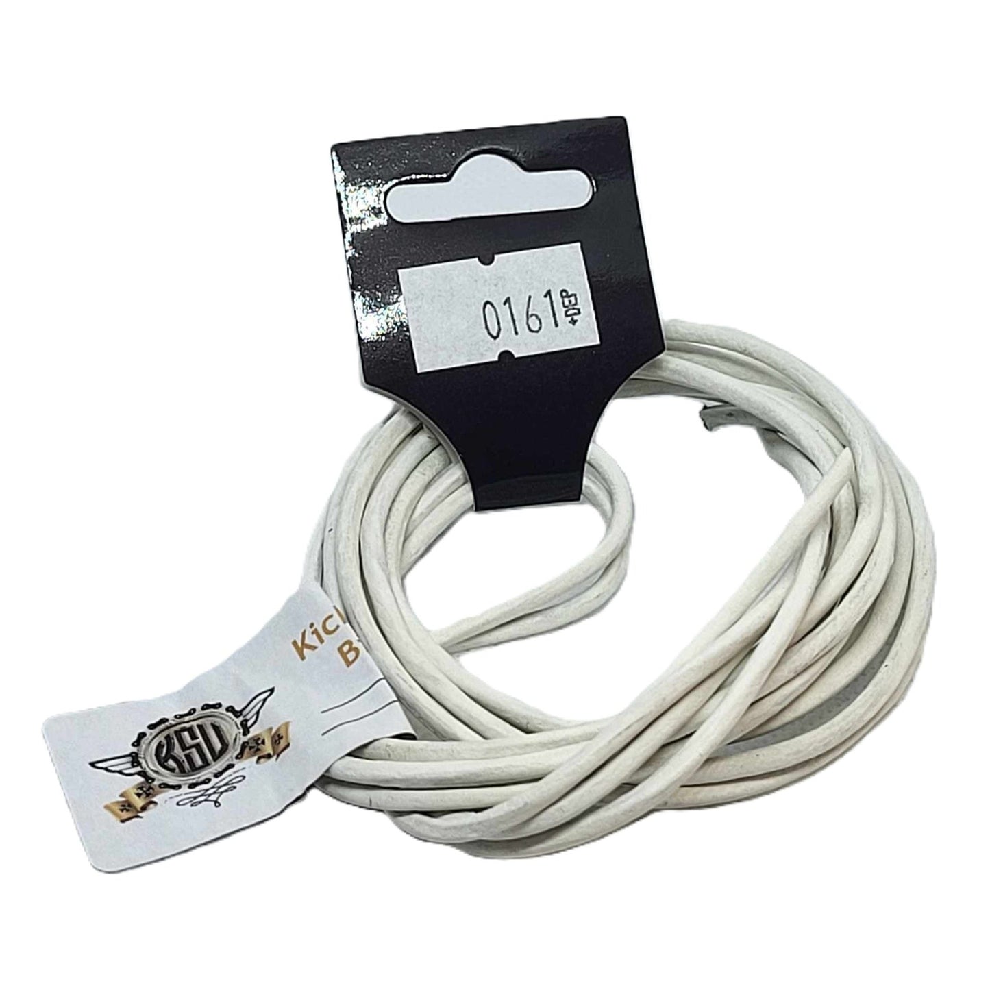 Round white laces