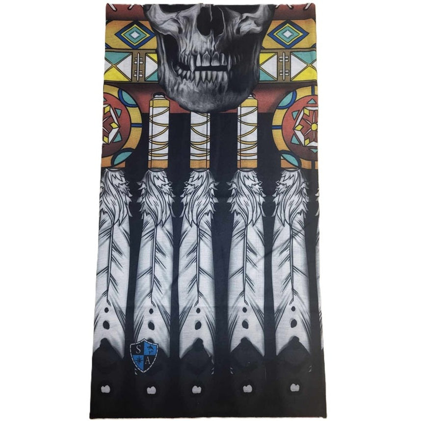 Skull & Feathers neck tube